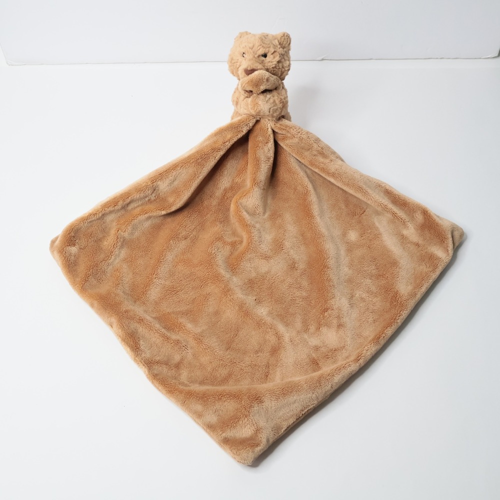 Baby Jellycat London Bartholomew Bear Soother Brown Plush Security Blanket Lovey